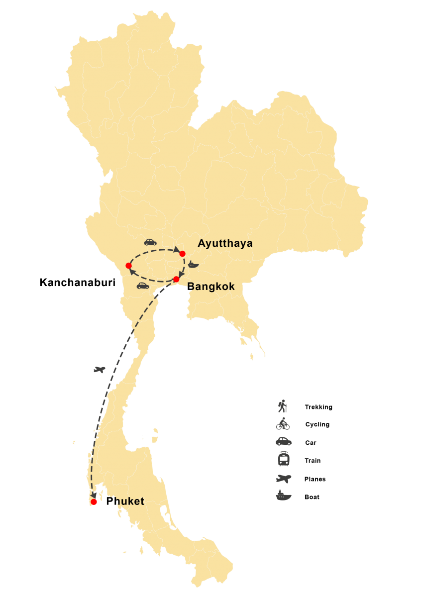 Scoperta dell'area di Bangkok e della spiaggia di Phuket 9 giorni